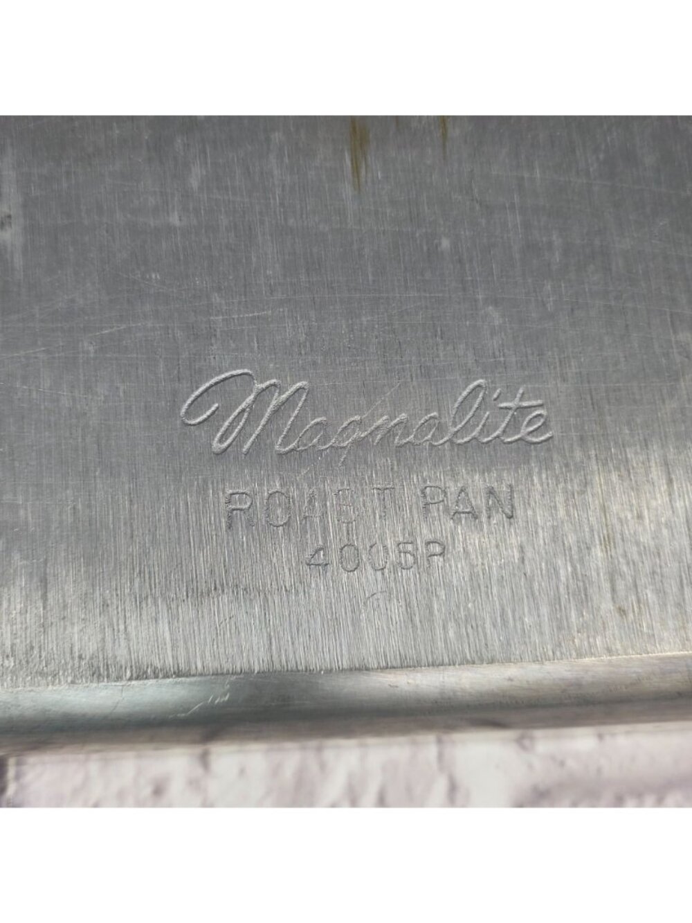 Vintage Magnalite Wagner Ware Sidney -0- 4005P Roast Pan NO LID Hard To Find - Picture 10 of 10